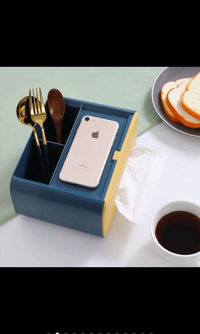 Quirky Multi-way Desktop Tissue Box (Category: Storage Boxes & Baskets) located in Taguig. Submitted by endlessbliss_ph (Listing ID 1038075534, Image 2). Description: pre-order:5-10days, size:21x16x11.5cm.