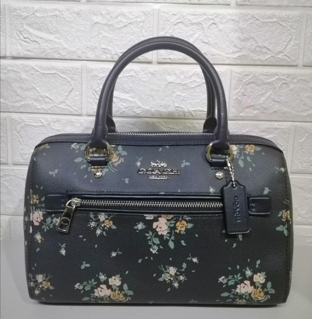 Rowan Satchel With Rose Bouquet Print 2024 favors