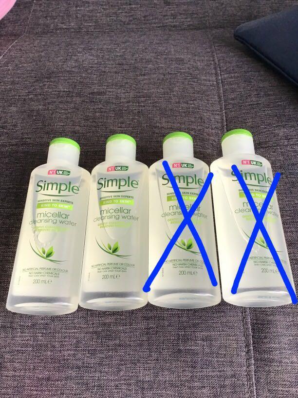 simple micellar cleansing water 200ml