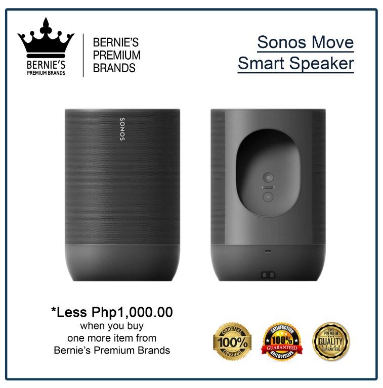 SONOS Move Smart Speaker (Category: Soundbars, Speakers & Amplifiers) located in Pasay City. Submitted by premiumbrands (Listing ID 1038256232, Image 1). Description: 100% Certified Original/Genuine product. Everything is brand new, and factory sealed. Available, and ready for FREE delivery via LBC Hong Kong (3-7 days, LBC-HK schedule). Check out our FACEBOOK pages: Bernie's Premium Brands - Gadgets Bernie's Premium Brands – Women Bernie’s Premiu