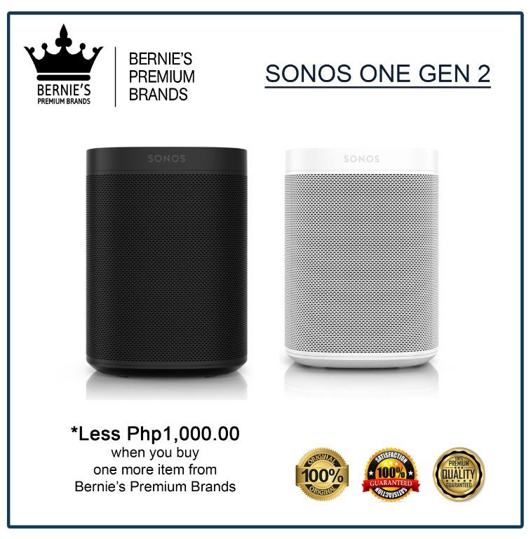 SONOS ONE GEN 2 (Category: Soundbars, Speakers & Amplifiers) located in Pasay City. Submitted by premiumbrands (Listing ID 1038256380, Image 1). Description: 100% Certified Original/Genuine product. Everything is brand new, and factory sealed. Available, and ready for FREE delivery via LBC Hong Kong (3-7 days, LBC-HK schedule). Check out our FACEBOOK pages: Bernie's Premium Brands - Gadgets Bernie's Premium Brands – Women Bernie’s Premium Brands 
