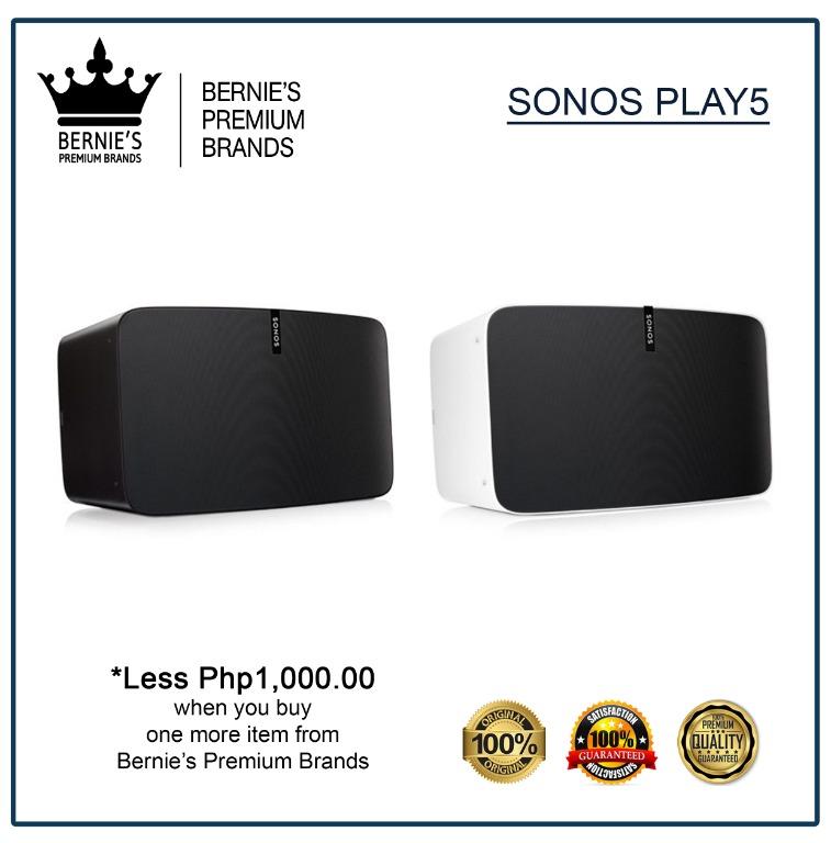 SONOS PLAY5 (Category: Soundbars, Speakers & Amplifiers) located in Pasay City. Submitted by premiumbrands (Listing ID 1038256957, Image 1). Description: 100% Certified Original/Genuine product. Everything is brand new, and factory sealed. Available, and ready for FREE delivery via LBC Hong Kong (3-7 days, LBC-HK schedule). Check out our FACEBOOK pages: Bernie's Premium Brands - Gadgets Bernie's Premium Brands – Women Bernie’s Premium Brands - To