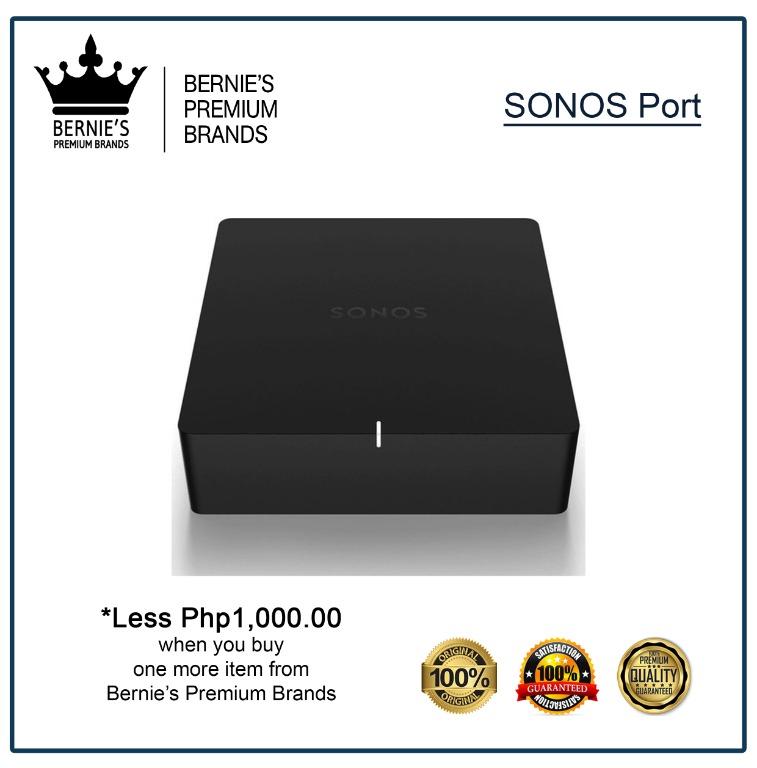 SONOS Port (Category: Soundbars, Speakers & Amplifiers) located in Pasay City. Submitted by premiumbrands (Listing ID 1038257273, Image 1). Description: 100% Certified Original/Genuine product. Everything is brand new, and factory sealed. Available, and ready for FREE delivery via LBC Hong Kong (3-7 days, LBC-HK schedule). Check out our FACEBOOK pages: Bernie's Premium Brands - Gadgets Bernie's Premium Brands – Women Bernie’s Premium Brands - Too