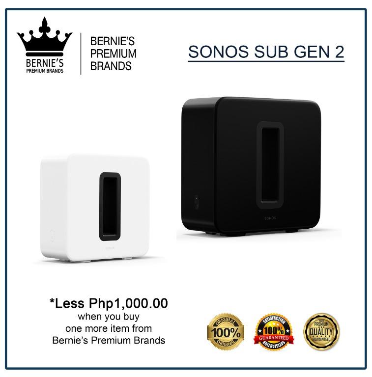 SONOS SUB GEN 2 (Category: Soundbars, Speakers & Amplifiers) located in Pasay City. Submitted by premiumbrands (Listing ID 1038257373, Image 1). Description: 100% Certified Original/Genuine product. Everything is brand new, and factory sealed. Available, and ready for FREE delivery via LBC Hong Kong (3-7 days, LBC-HK schedule). Check out our FACEBOOK pages: Bernie's Premium Brands - Gadgets Bernie's Premium Brands – Women Bernie’s Premium Brands 