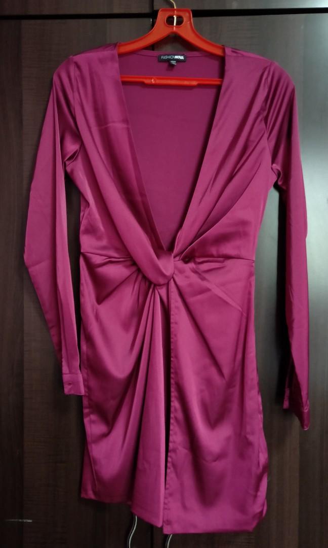 Sugar free dress best sale burgundy