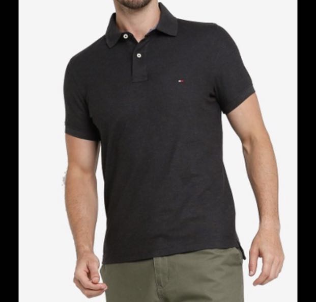 tommy hilfiger grey polo