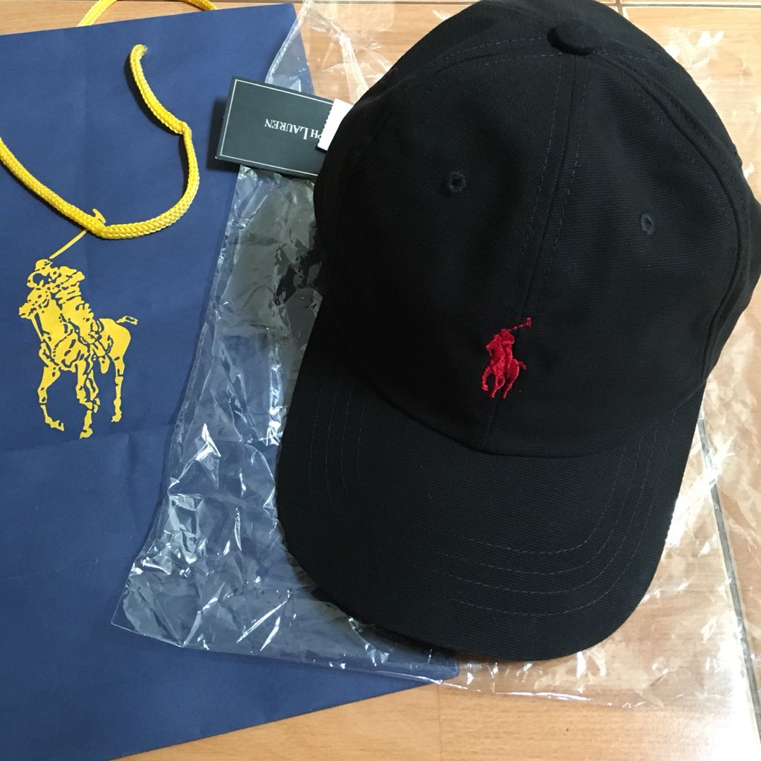 topi polo ralph lauren original cap black