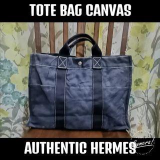 Hermes, Bags, Authentic Herms Canvas Herline Tote Bag France