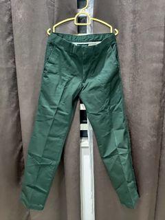 Uniqlo green slack khakis