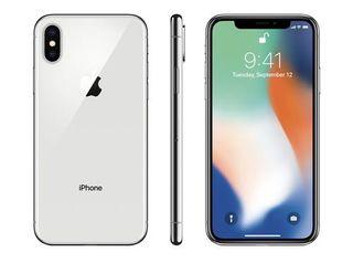 Unlocked White IPhone X 256GBs comes with blue case