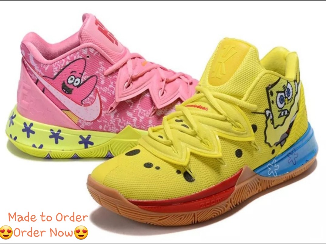 USA made spongebob x patrick kyrie 5 100 original nike sneaker