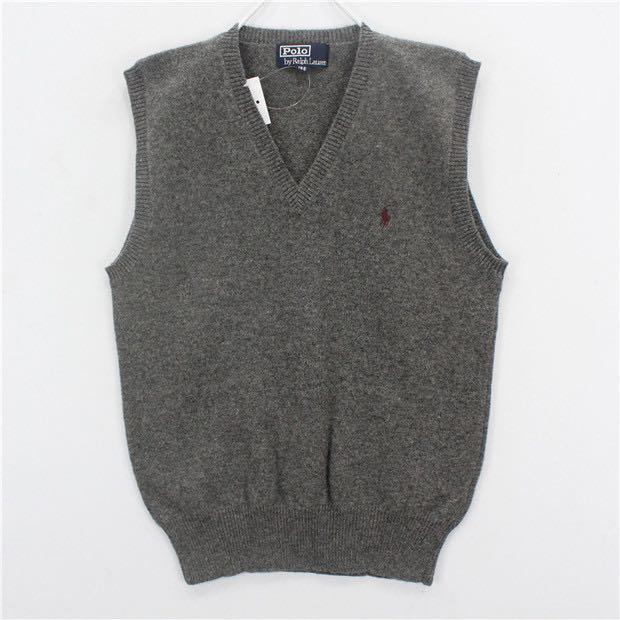 black polo sweater vest