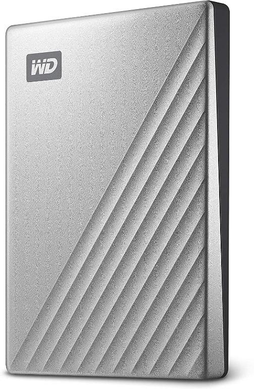 Wd 2 Tb My Passport Ultra Portable Hard Drive With Password Protection And Auto Backup Software Usb C Ready Silver Works With Pc Xbox X Xbox S Ps4 And Ps5 Electronics