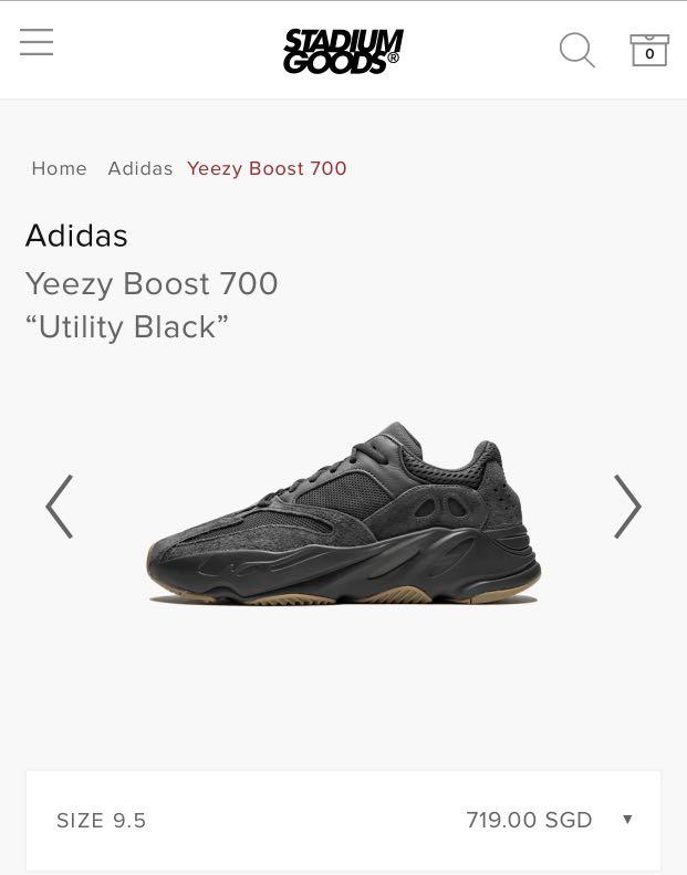 Yeezy 700 utility black sizing cheap