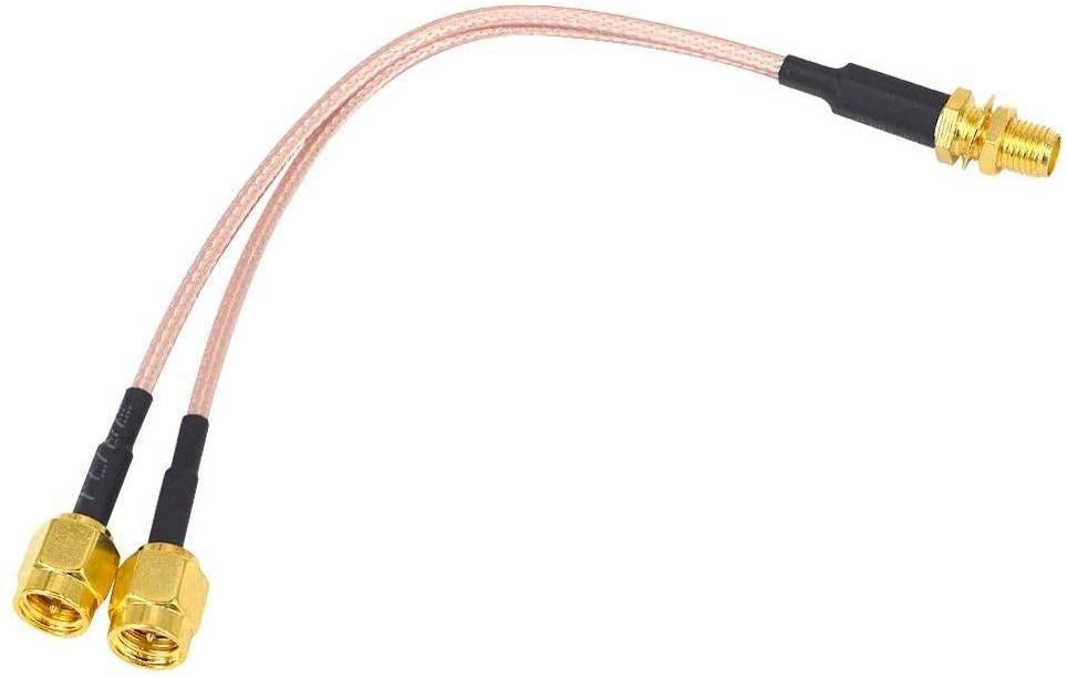 Yilanduo Coaxial Cable For Wifi Antenna Sma Female Y Type 2 X Sma Male Rg316 Extension Cable 15 Cm For Wifi Router Antenna 2 Pack Electronics Others On Carousell