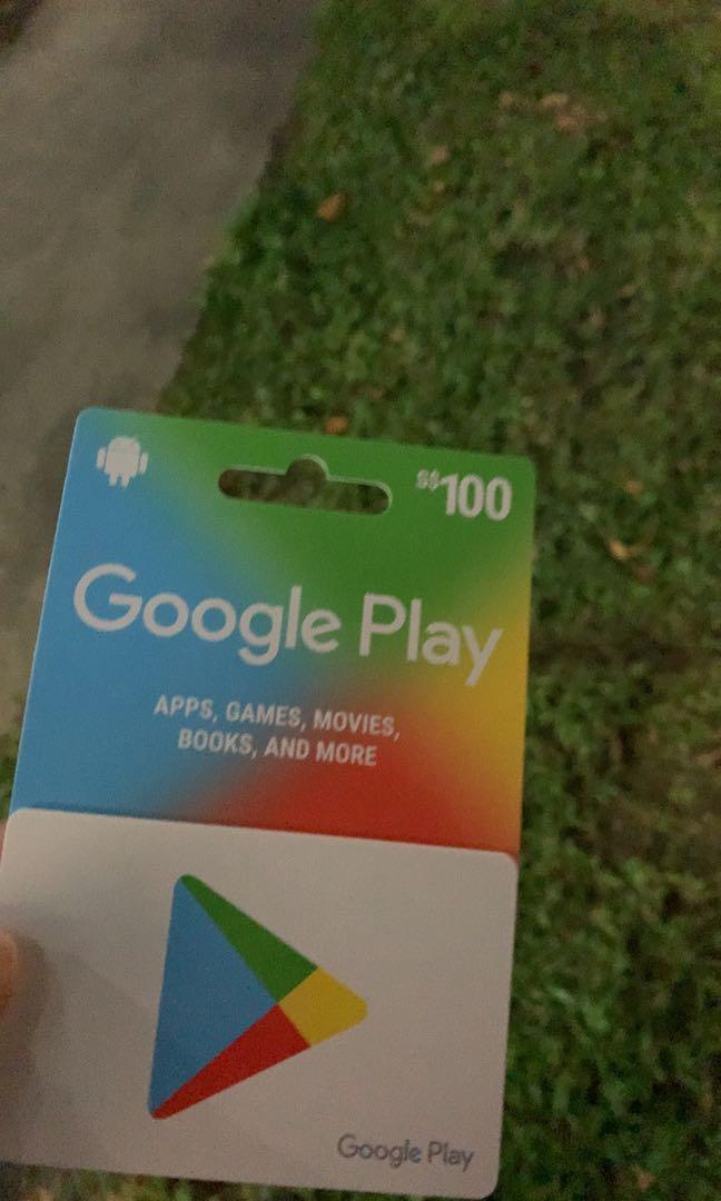 100 Google Play Gift Card Tickets Vouchers Vouchers On Carousell