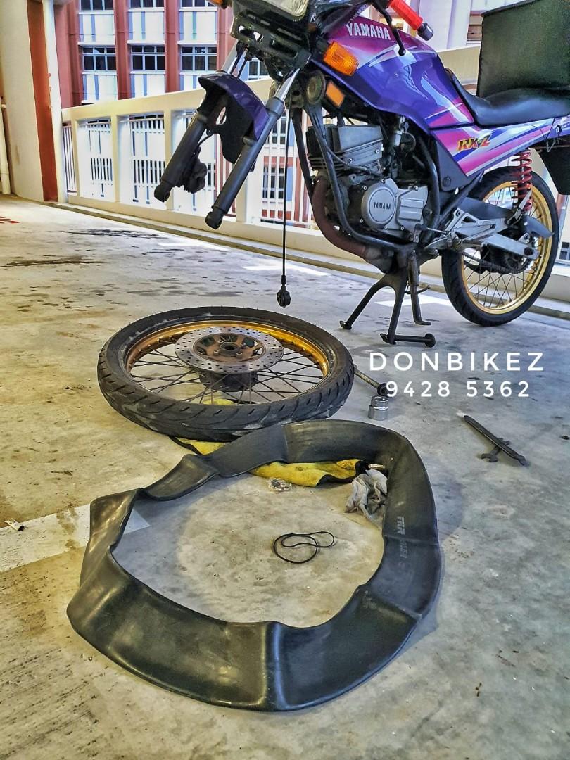 24 7 Mobile Mechanic Islandwide Tube Replacement Motorcycles Motorcycle Accessories On Carousell