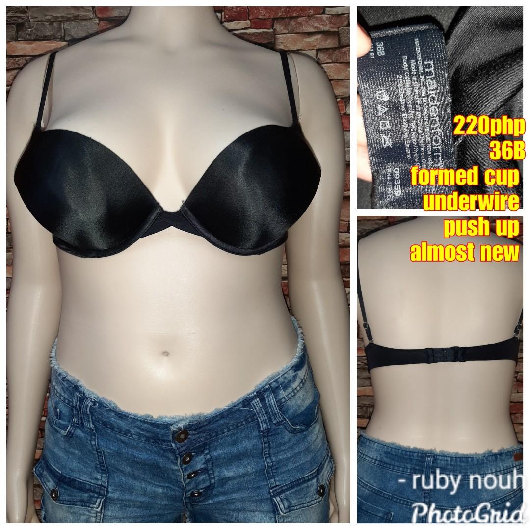 36B formed cup underwire push up bra, Women's Fashion, Maternity wear on  Carousell