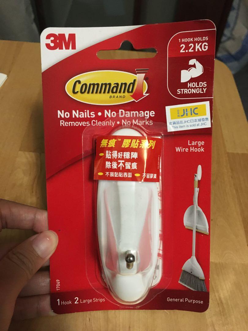 3m 無痕掛勾wire Hook 傢俬 家居 其他 掛鉤和衣架 Carousell