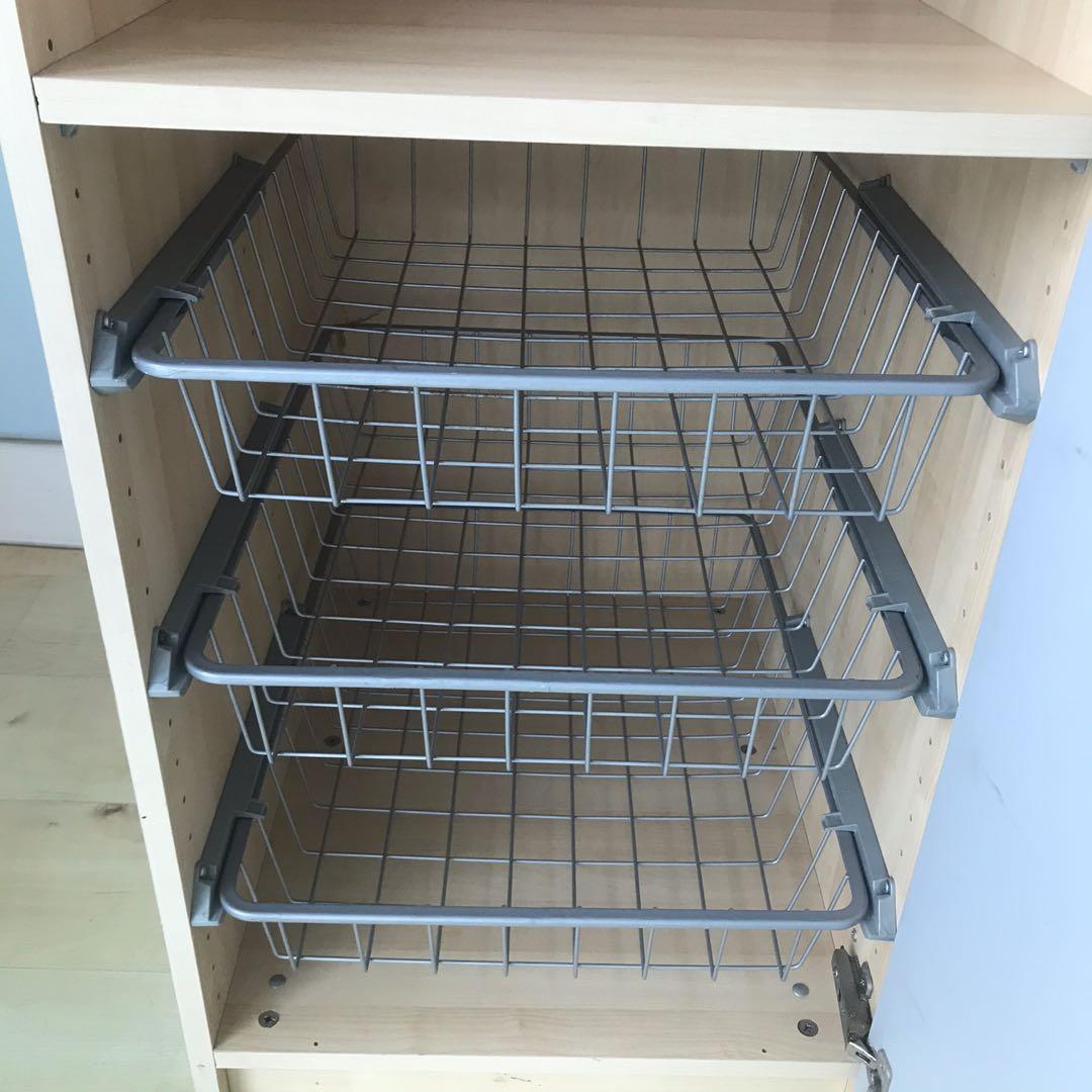 3pc Ikea Wire Basket Drawer, Furniture & Home Living, Home Improvement