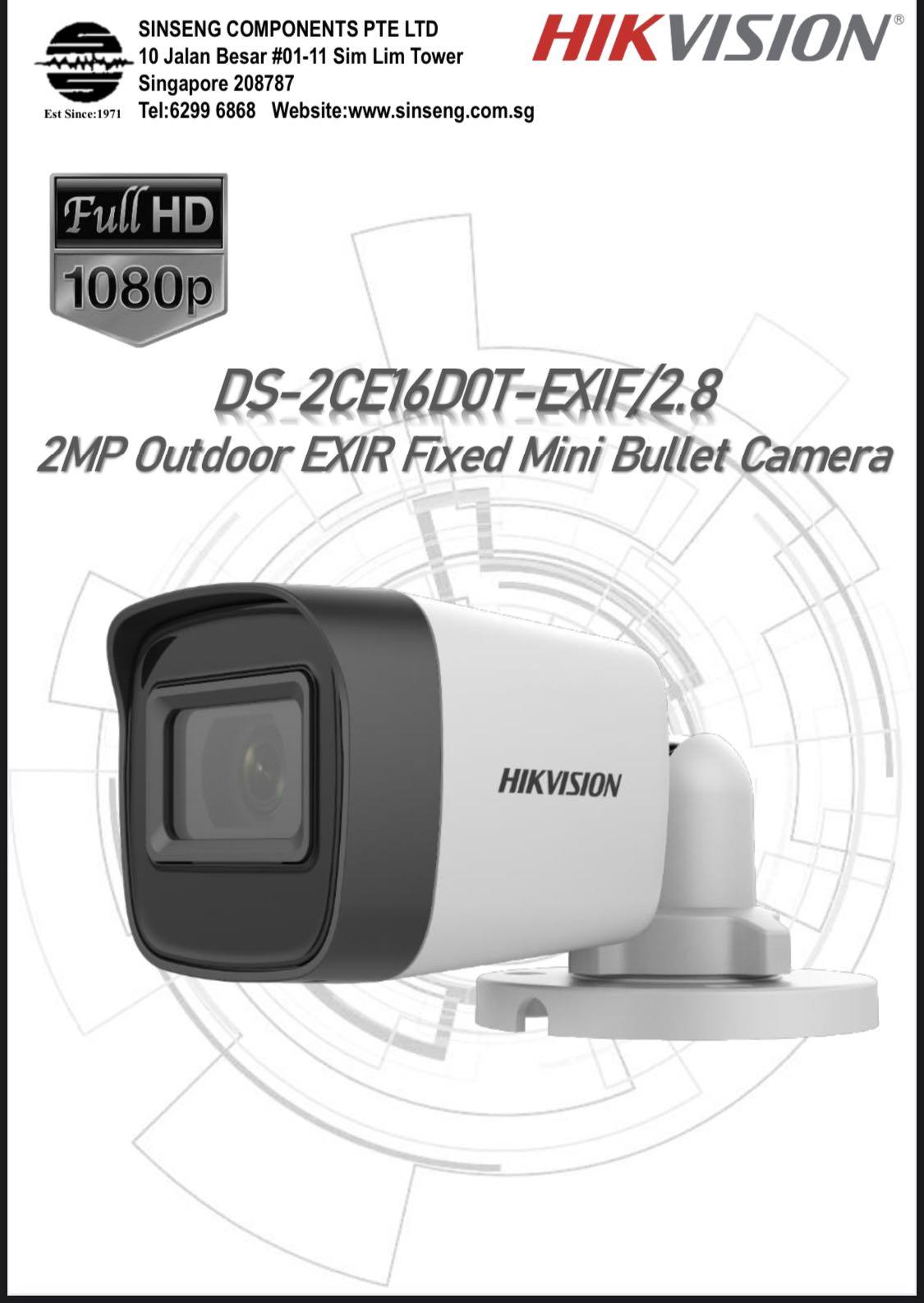 4CH HIKVISION 4 Camera 2MP/4MP/5MP/8MP Package [Full-HD 1080P Dome ...