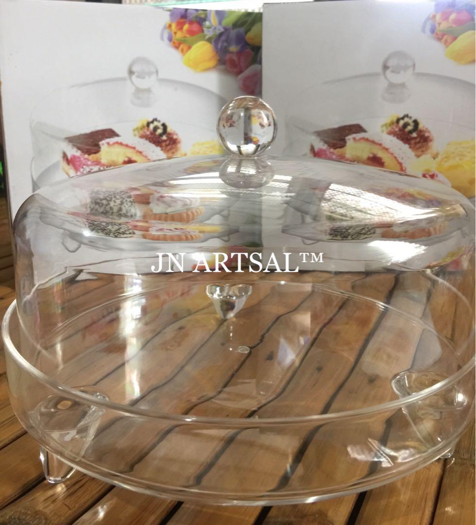 Acrylic Cakestand (Category: Bakeware) located in Pasay City. Submitted by jejuvan (Listing ID 1038345398, Image 1). Description: Sophisticated, Simple yet elegant Cake stand to you table. #noguilt50 #cakestand #cupcakestand #partyneeds #baking.