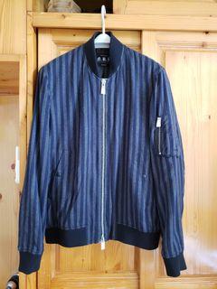 【不落俗套】全新Allsaints Striped Bomber Jacket