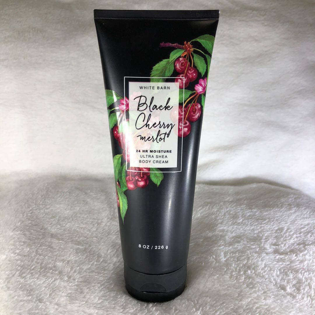 Authentic Bath Body Works Body Cream White Barn Black Cherry Merlot Health Beauty Skin Bath Body On Carousell