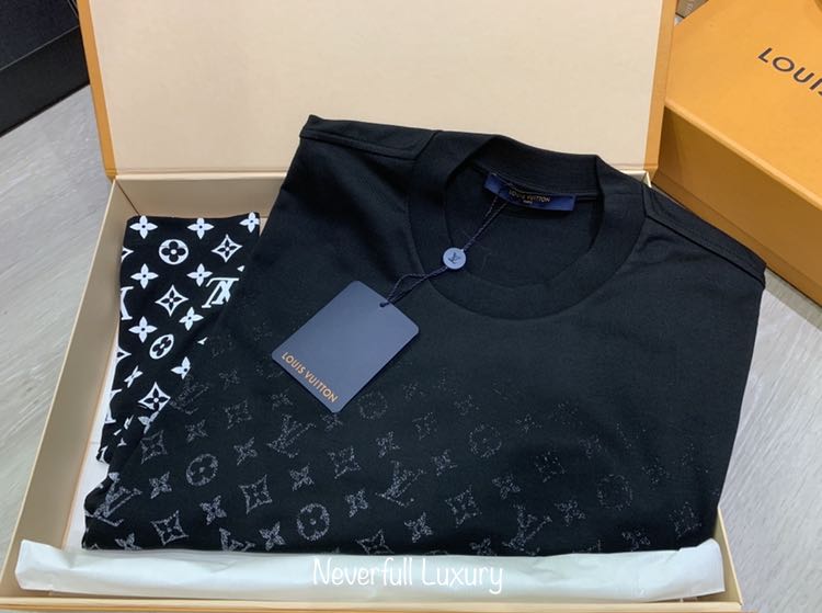 Authentic LV Monogram Gradient T-Shirt Size M, Luxury, Accessories