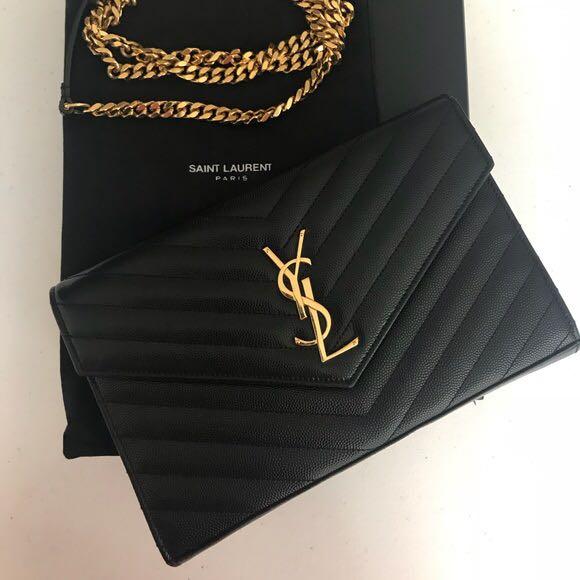 Original YSL Small Envelope WOC, Luxury, Bags & Wallets on Carousell