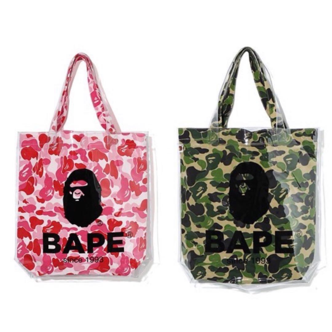 BAPE ABC Clear Tote Bag Pink - FW19 - US