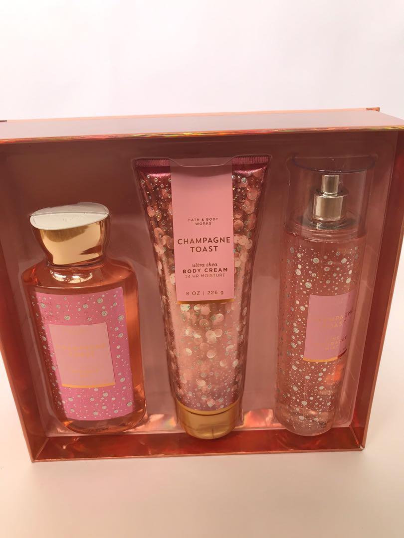 Bath & Body Works Champagne Toast Gift Set, Beauty & Personal Care