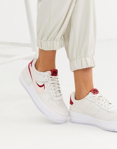 Brand new Authentic Nike Air Force 1 Shadow Trainers In Off White And Pink Women s Fashion Footwear Sneakers on Carousell