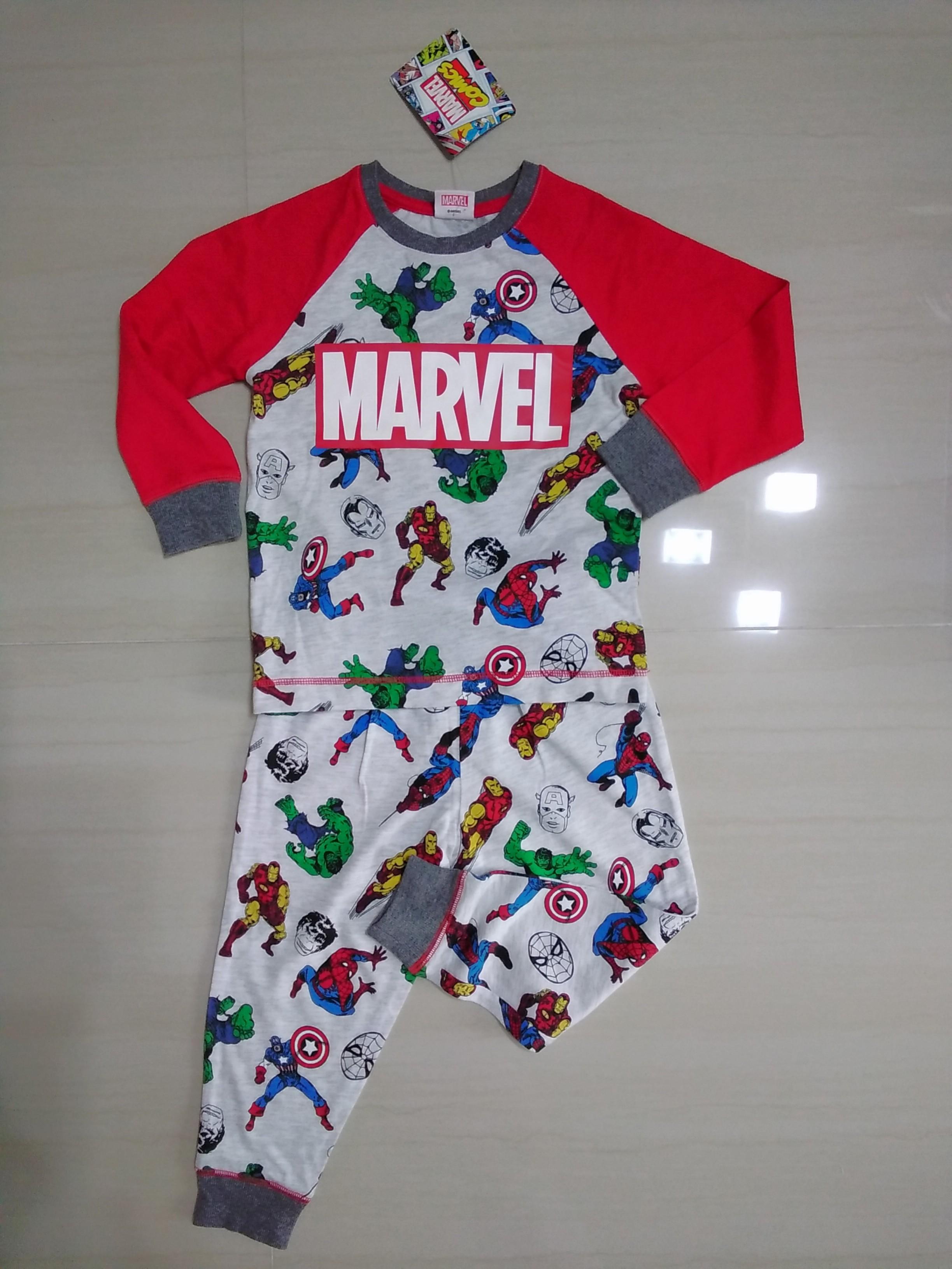 marvel baby pajamas