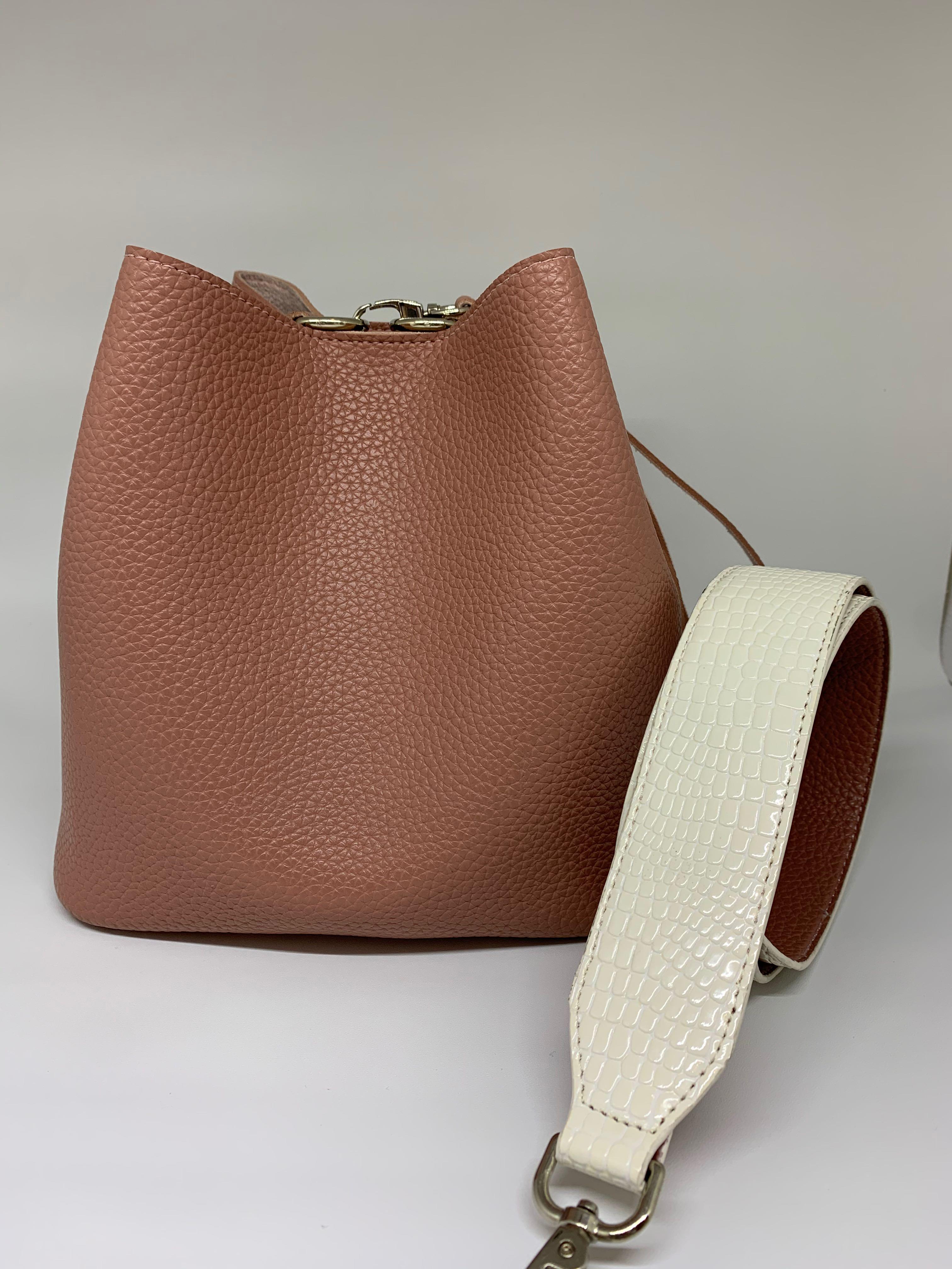 pink bucket bag