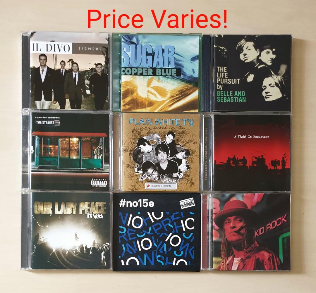 Cd Price Varies Il Divo Siempre Copper Blue Sugar Belle And Sebastian The Life Pursuit The
