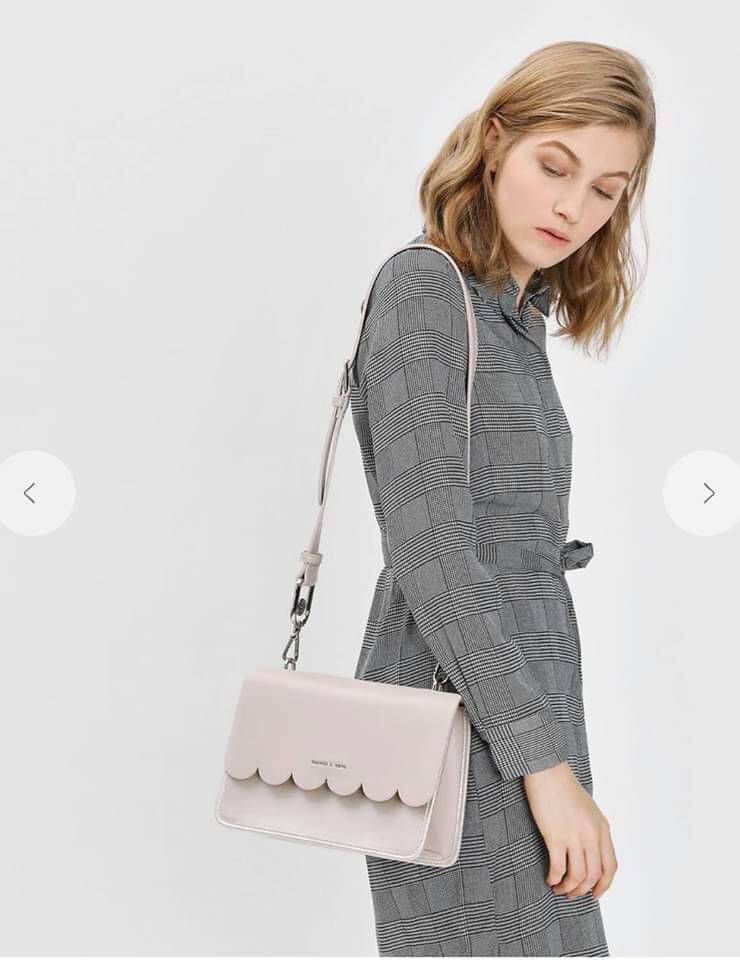 Charles and keith scallop bag
