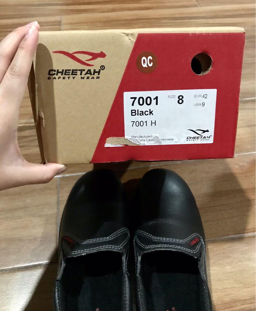 Cheetah 7001H Black Safety Shoes, Fesyen Pria, Sepatu , Lainnya di