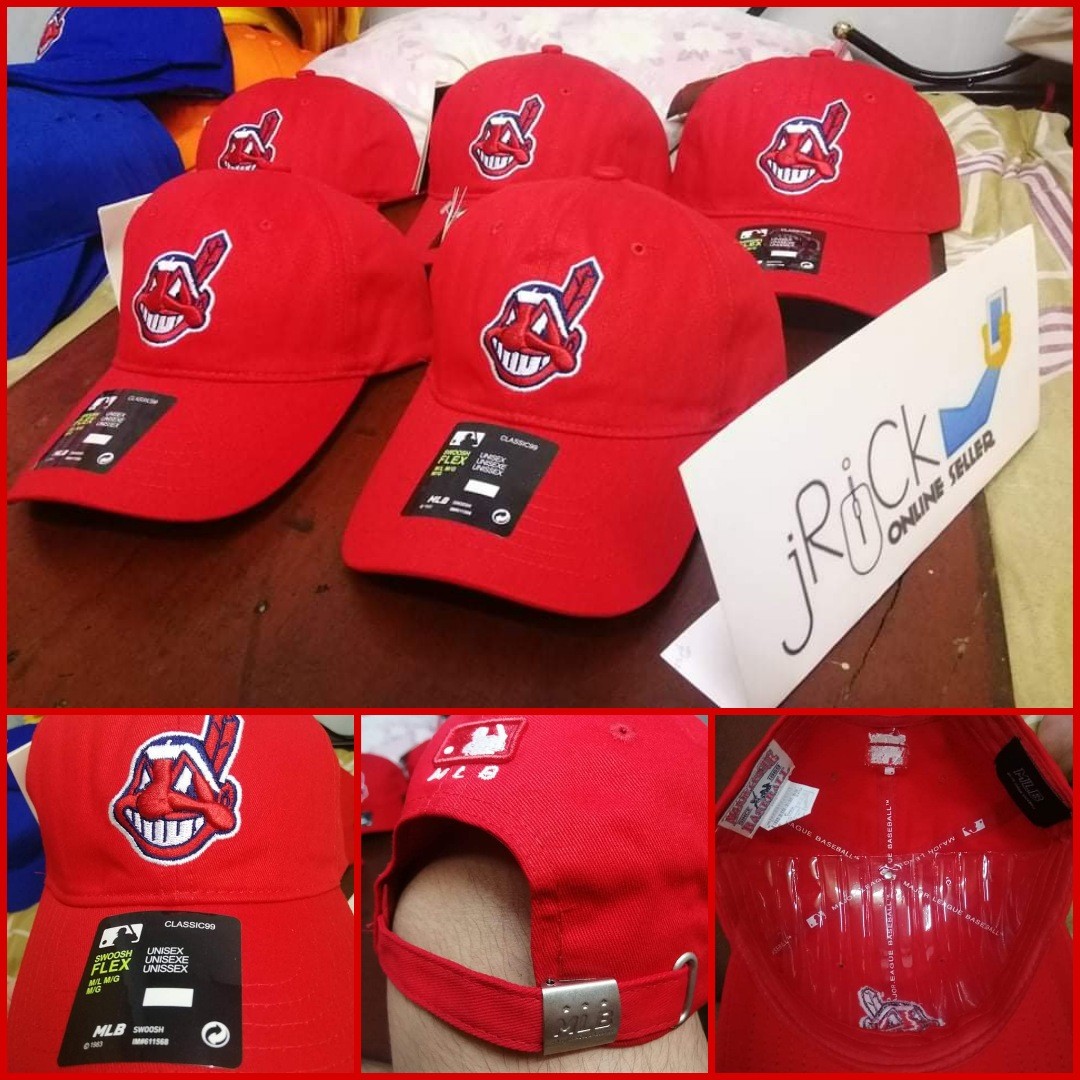 DAD HATS CLEVELAND INDIANS CAPS (Red 