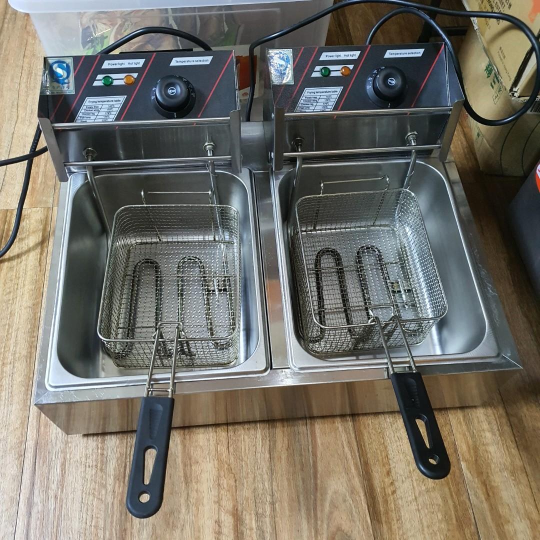 Commercial double deep fryer (Electric), Looking For on Carousell