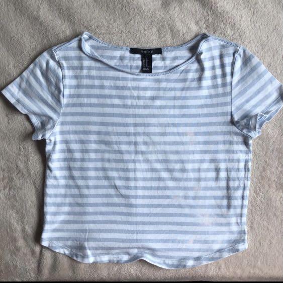 striped baby tee