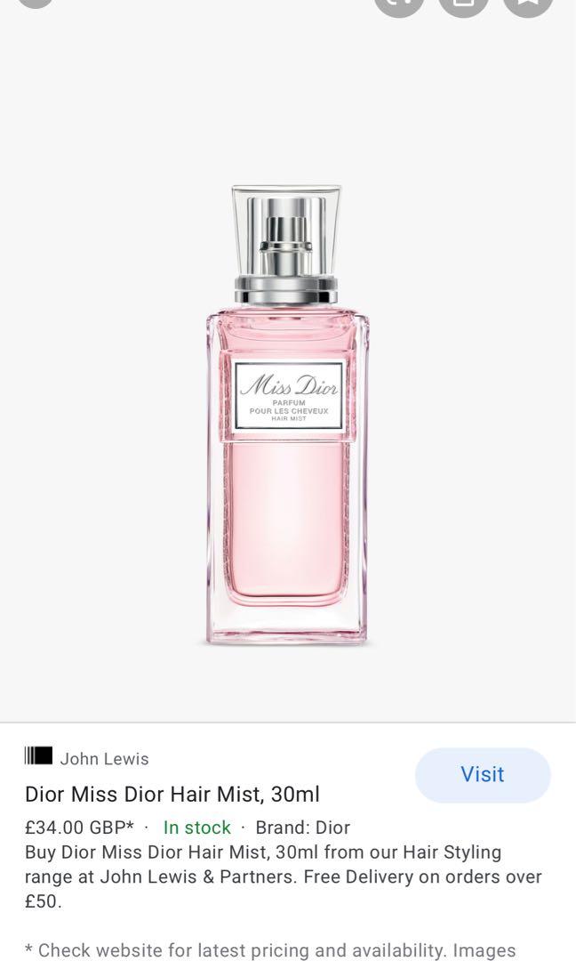 DIOR Miss DIOR Eau de Parfum, 30ml at John Lewis & Partners