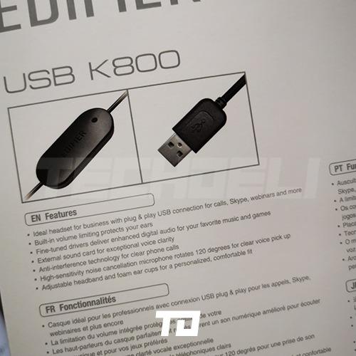 edifier k800 usb headset specs