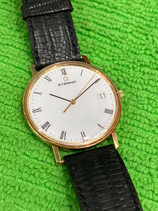 Eterna 18k on sale gold watch