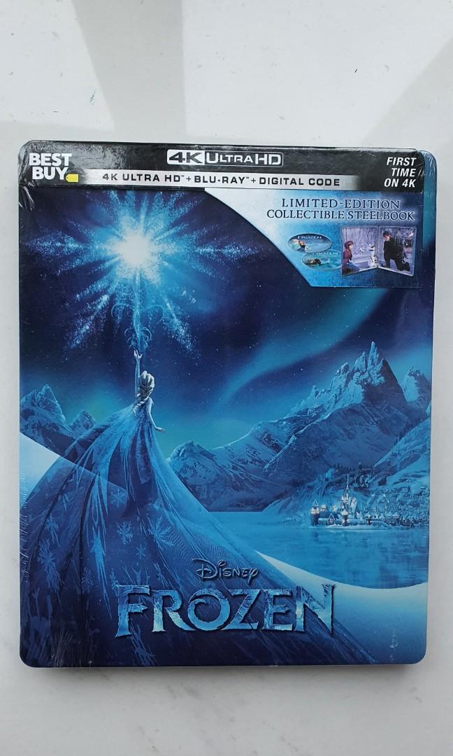 Frozen 4k Uhd Blu Ray Steelbook Music Media Cds Dvds Other Media On Carousell Op een routinereis door de ruimte naar een verre kolonie worden twee passagiers door een storing 90 jaar te vroeg ontwaakt uit hun hyperslaap. frozen 4k uhd blu ray steelbook