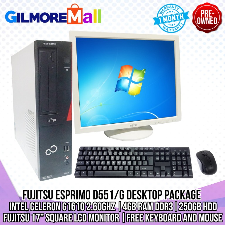 fujitsu esprimo d551 g desktop package