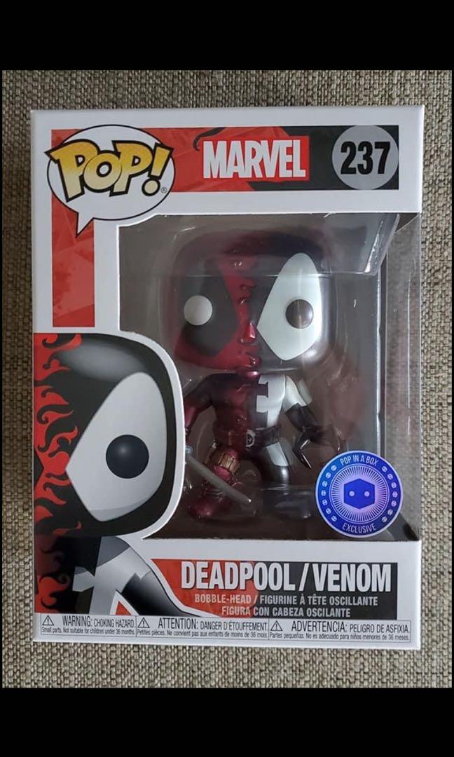 pop in a box metallic deadpool venom
