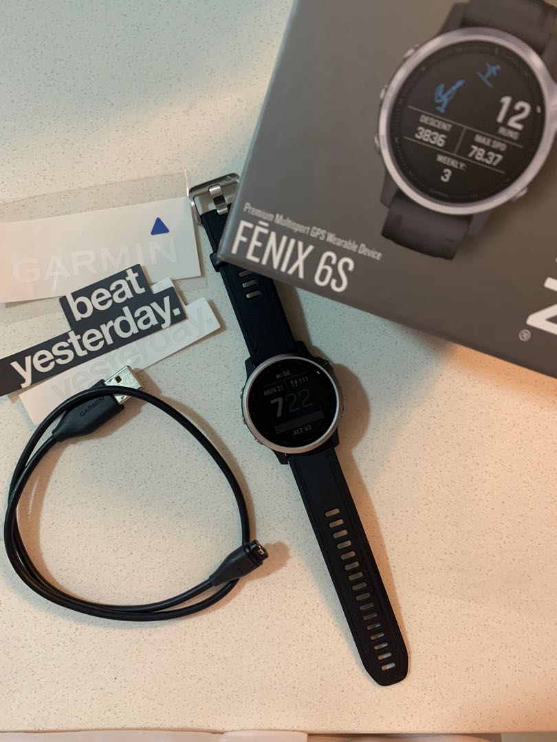 Garmin Fenix 6s Silver, Mobile Phones \u0026 Gadgets, Wearables \u0026 Smart Watches  on Carousell
