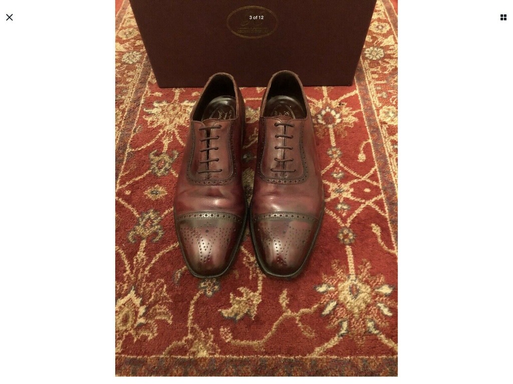 George Cleverley Semi Brogue Men s Fashion Footwear Dress Shoes