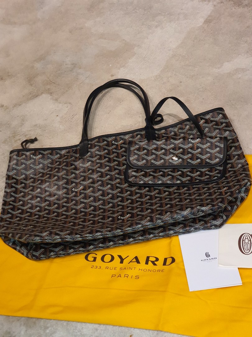 Goyard Artois PM Black/Tan, Luxury, Bags & Wallets on Carousell